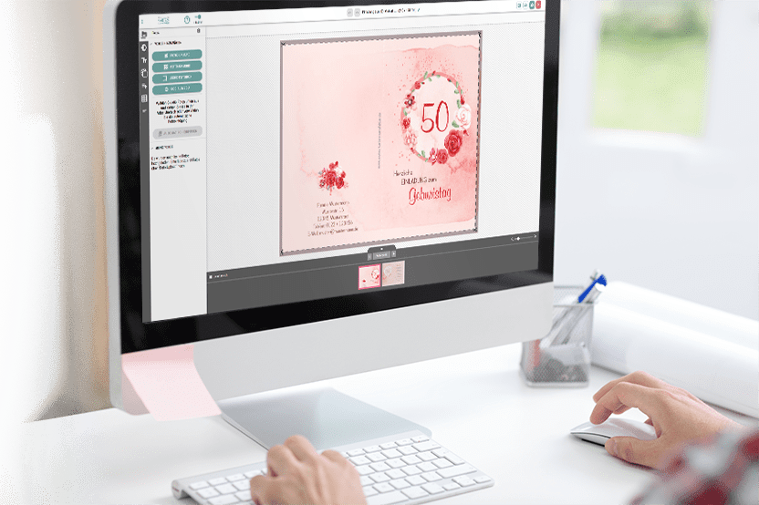 computer with open editor screen